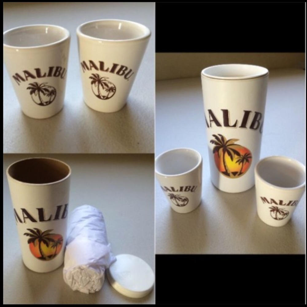 3/$20 Malibu Shot Glass Set